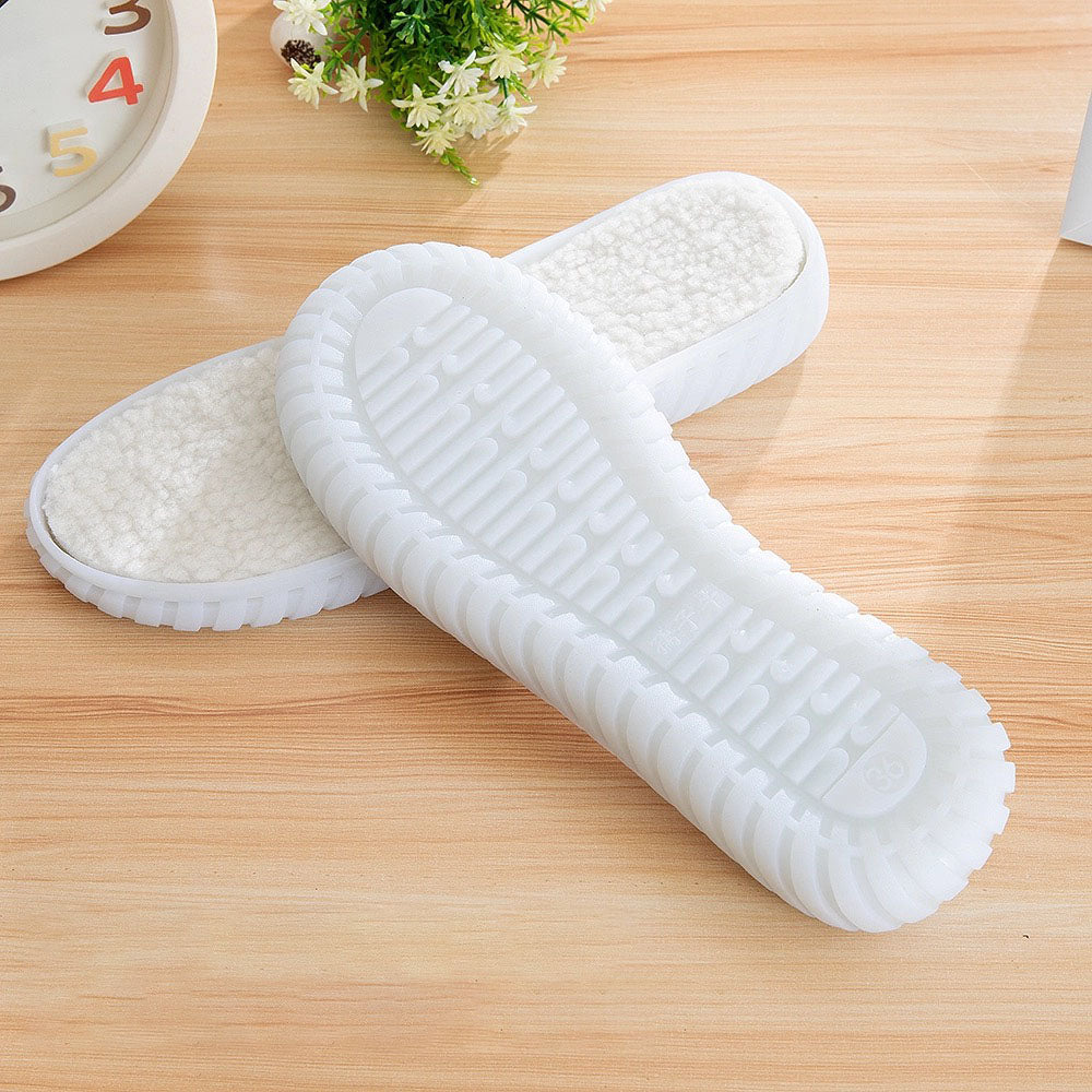 White/Black Transparent Shoes Sole-Water Resistant